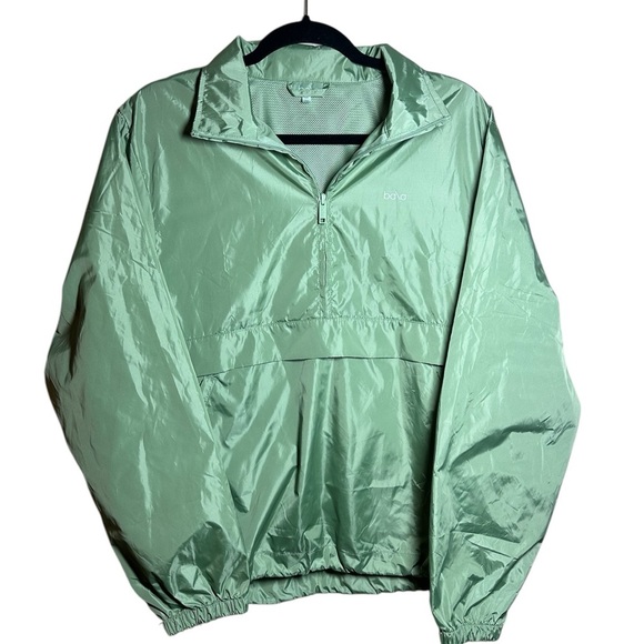 FabFitFun X Bala Green Windbreaker Nylon Jacket S/M - Picture 2 of 9